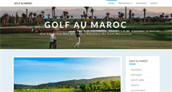 Desktop Screenshot of maroc-golf.net